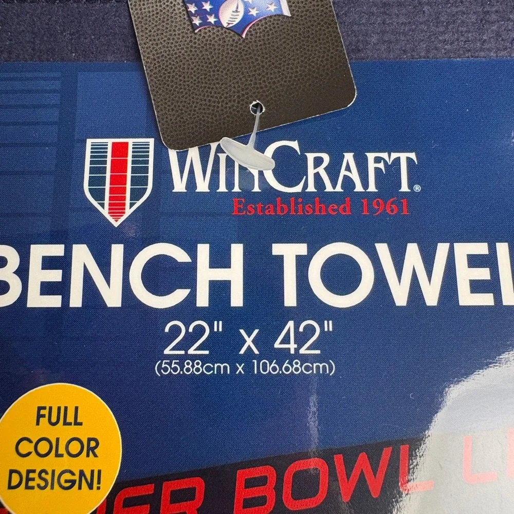 WinCraft NFL New England Patriots Super Bowl LI AFC Champions Bench Towel 22x42